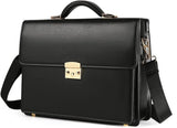 PU Leather Briefcase For Men With Password Lock Anti-theft Men's Portable Briefcase