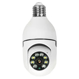 5GHZ 360 Panoramic Wifi HD night vision ip  surveillance wireless light bulb network cctv camera