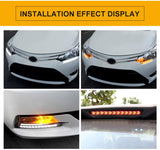 LED DRL Switchback Strips Sequential Flashing Turn Signal Lights