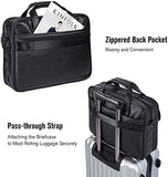 Men's Leather Messenger Bag Briefcase Laptop Bag Computer Shoulder Satchel Bag \ 17.3 Inch