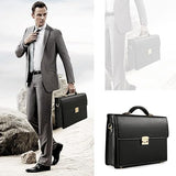 PU Leather Briefcase For Men With Password Lock Anti-theft Men's Portable Briefcase