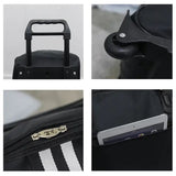 Duffle foldable luggage traveling bag roller weekend travel bag with wheel