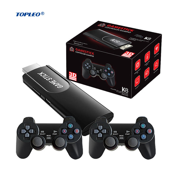 Game Stick 4K High Definition HDMI 10000+ Games, 2.4G Wireless Controllers for TV