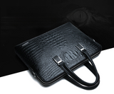 Professional Men Crocodile Pattern Briefcase  Bag Plus Purse