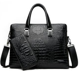 Crocodile Pattern Briefcase Professional Bag