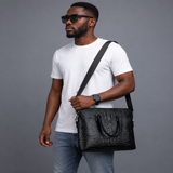 Crocodile Pattern Briefcase Professional Bag