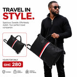 Duffle foldable luggage traveling bag roller weekend travel bag with wheel--- Red